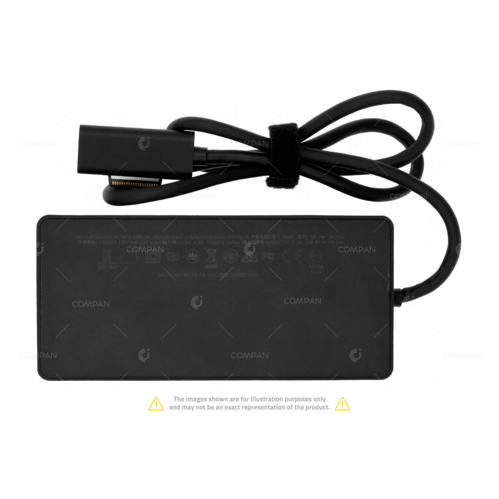 1661-WITHOUT AC ADAPTER MICROSOFT 1661 SURFACE BOOK PRO 3 PRO 4 DOCKING STATION WITHOUT AC ADAPTER MSIP-REM-MSK-1661